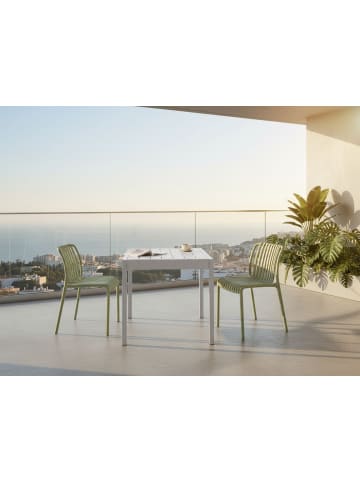 Beliani Esstisch BARTICA in Grau - (W) 84 x (H) 77 x (L) 81 cm