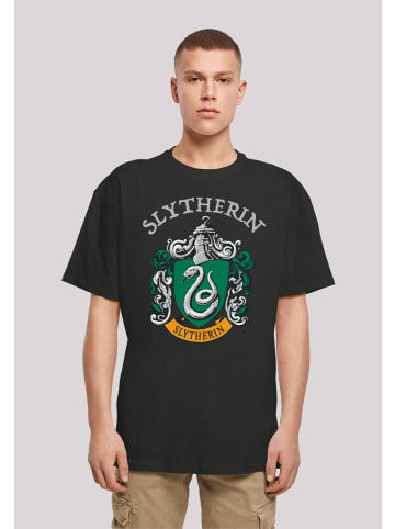 F4NT4STIC Heavy Oversize T-Shirt Harry Potter Slytherin Crest in schwarz