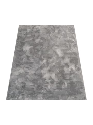 KADIMA DESIGN Teppich Kurzflor waschbar Einfarbig Wohnzimmer in Anthrazit