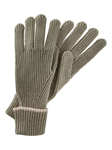 Camel Active Strickhandschuhe aus einem Baumwollmix in Khaki