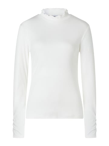 More & More schmales, feminines Rippenshirt in off white