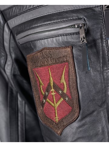 Mustang Lederjacke 31024850 in black/anthra