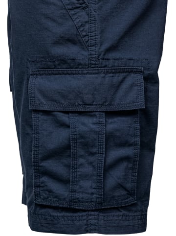 Humy Bermuda Chino Shorts mit Gürtel und Cargo Design A&S in Navy