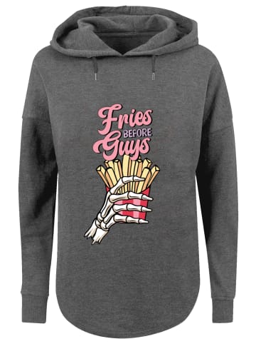 F4NT4STIC Oversized Hoodie Anti Valentinstag Fries in charcoal