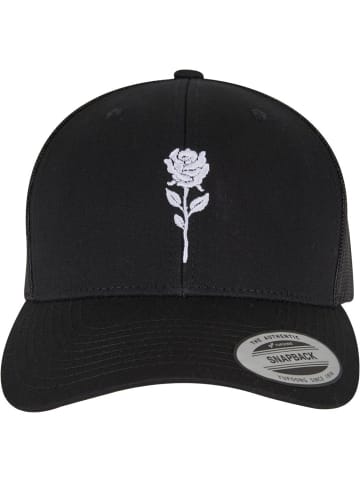 Mister Tee Cap "Rose Retro Trucker" in Schwarz