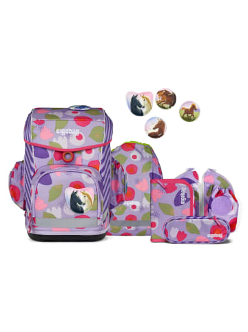 Ergobag Cubo Light Schulranzen-Set in BlütenzauBär