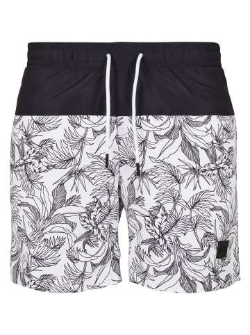 Urban Classics Badeshorts in jungle pattern/black