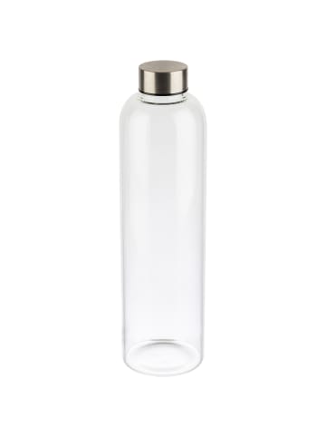 APS Trinkflasche in transparent,  Höhe 28,5 cm, Ø 7,5 cm, 1 Liter