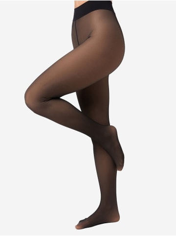 Nur Die  Feinstrumpfhose Warm & Transparent mit wärmendem Innenfleece 80 DEN in Schwarz