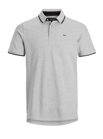 Jack & Jones Poloshirt 'Paulos' in hellgrau