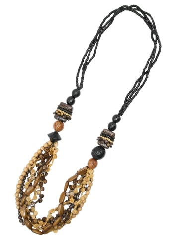 collezione alessandro Lange Kette " Anissa " in braun