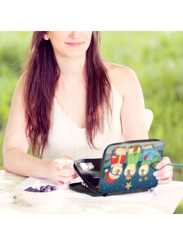 Mr. & Mrs. Panda Federtasche Winterzeit Heilige drei Könige Desi... in Weiß