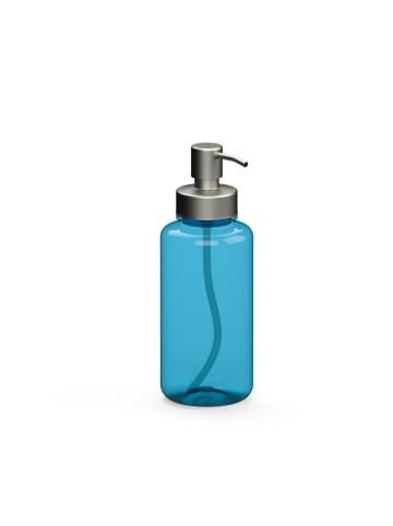 elasto Seifenspender "Superior" in transparent-blau/silber - 700 ml