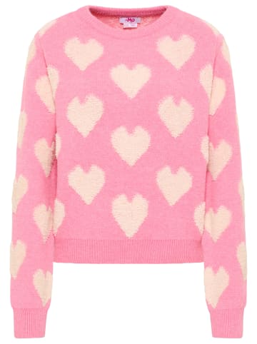 myMo Damen Strickpullover in Pink