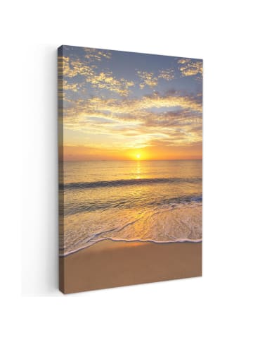 MuchoWow Leinwand bilder Sonnenuntergang Meer (BxH)