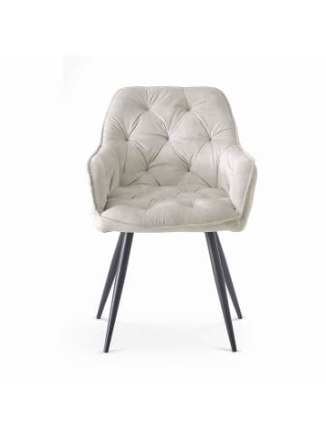 B&D Home 2er-Set: Esszimmerstuhl DIETER in Grau - (B)56 x (H)84 x (T)61 cm