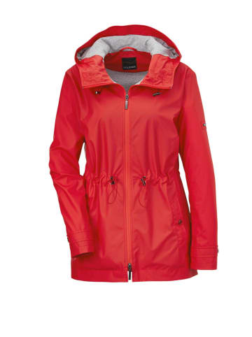 GOLDNER Funktionaler Regenmantel mit Jerseyfutter in rot