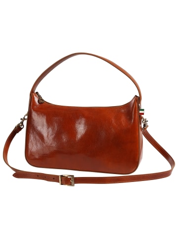 Florence Florence Schultertasche Leder mittellbraun ca. 33cm