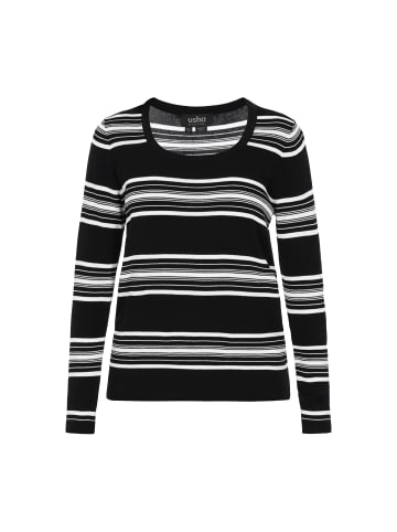 usha BLACK LABEL Women Sweater in black offwhite