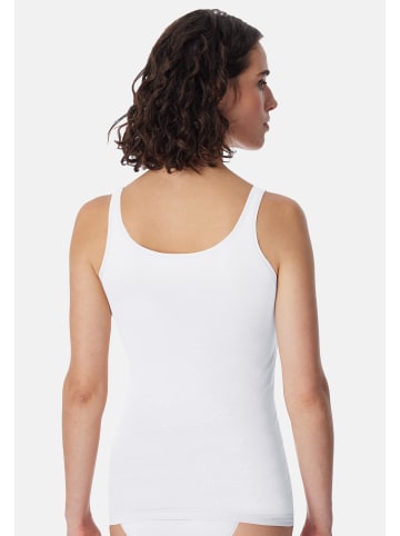 UNCOVER BY SCHIESSER Unterhemd / Tanktop Cotton in Weiß / Sand