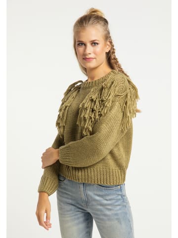 VIRITA Women Pullover in Grün Oliv