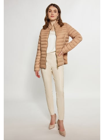 faina Damen Leichte Steppjacke in Kamel