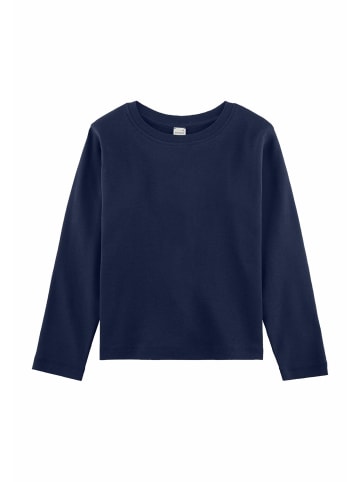 Hessnatur Hessnatur Langarmshirt aus reiner Bio-Baumwolle in mitternachtsblau