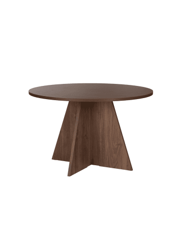 CALICOSY Esstisch ARIA in Nussbaum - (W) 120 x (H) 75 x (L) 120 cm