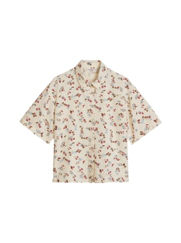 Marc O'Polo DENIM Print-Kurzarmbluse relaxed in Offwhite