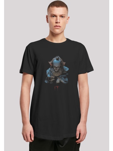 F4NT4STIC Long Cut T-Shirt IT Film ES Stephen King Pennywise Grin in schwarz