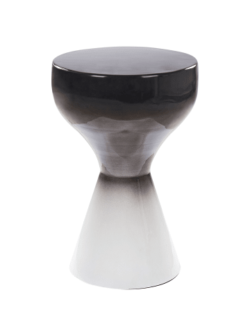 Beliani Beistelltisch TIBITO in Schwarz/Weiß - (W) 30 x (H) 45 x (L) 30 cm