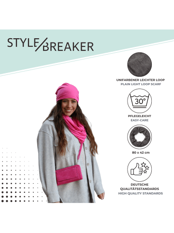styleBREAKER Loop Schal in Koralle