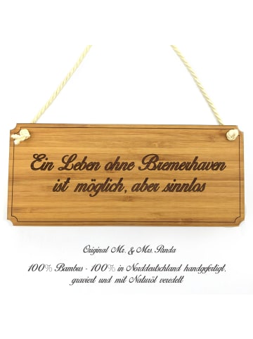 Mr. & Mrs. Panda Türschild Bremerhaven mit Spruch in Keine Angabe