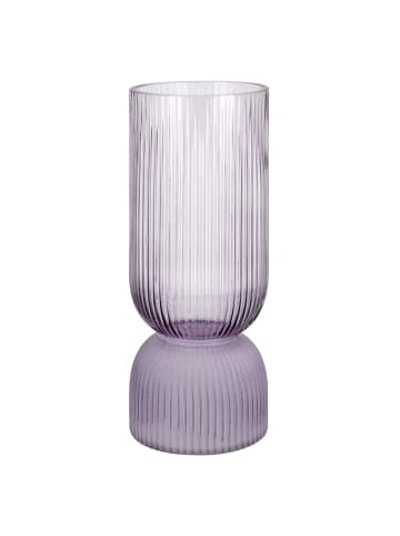 GILDE Vase "Duppo" in Lila - H. 26 cm - D. 10 cm