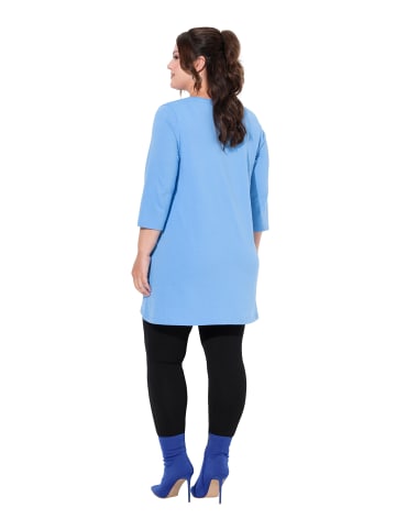 Ulla Popken Longshirt in horizontblau