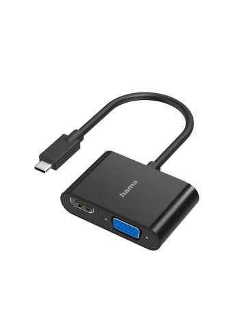 Hama Video-Adapter 2in1, USB-C-Stecker - VGA HDMI™-Buchse