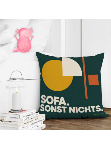 Mr. & Mrs. Panda Deko Kissen Geometriemotiv grafisch Design mit ... in Weiß