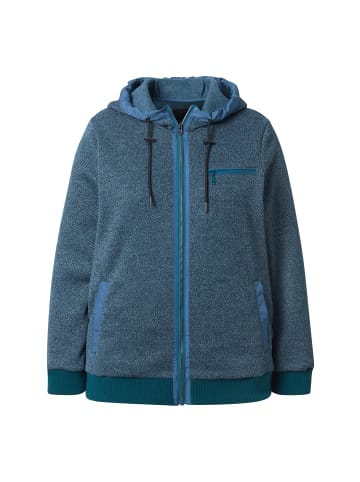 Ulla Popken Sweatjacke in dunkelpetrol