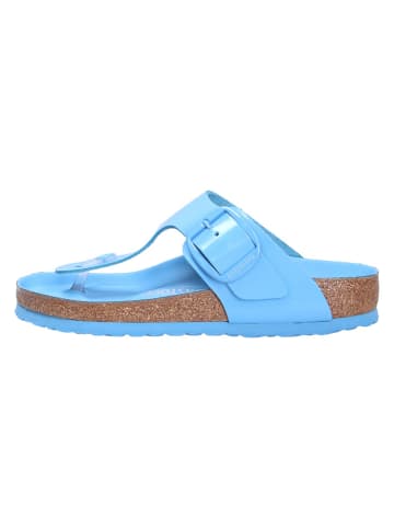 Birkenstock Tieffußbett Pantolette GIZEH BIG BUCKLE in blau