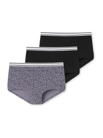 Schiesser Panties 3er-Pack Basic Kids in grau/schwarz