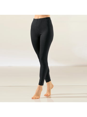 REDBEST Single-Jersey Leggings, lang 2er-Pack in anthrazit meliert