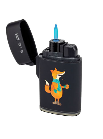 Mr. & Mrs. Panda Feuerzeug Fuchs Keks ohne Spruch in Schwarz