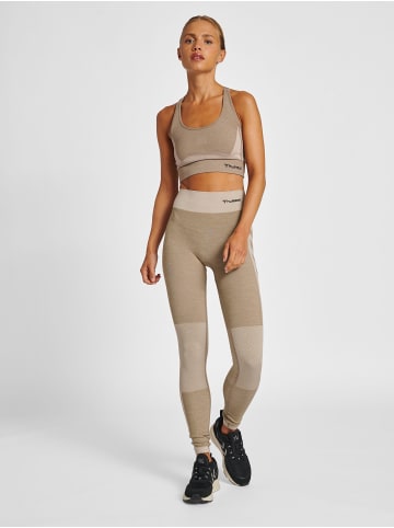 Hummel Leggings Hmlclea Multisport Damen in CHATEAU GRAY/DRIFTWOOD MELANGE