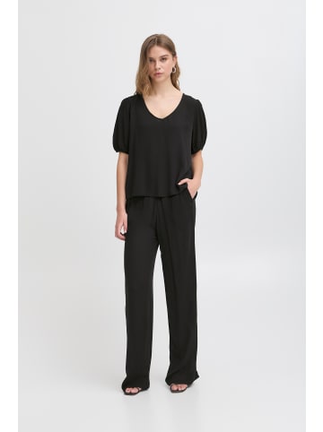 ICHI Kurzarm-Bluse IHMARRAKECH Regular fit in Black