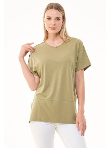 Organication T-Shirt "WOR13353" in Oliv