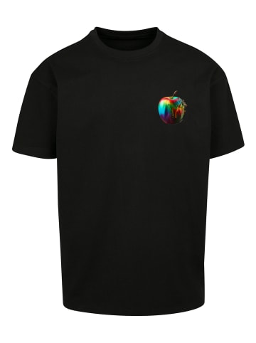 F4NT4STIC T-Shirt Colorfood Collection - Rainbow Apple in schwarz