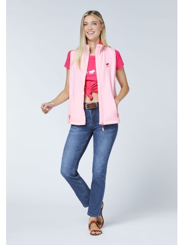 Polo Sylt Fleece-Weste in Pink