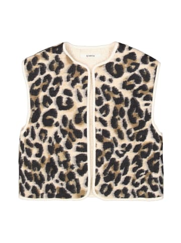 Garcia Wendeweste Leoprint/Teddyfell in soft teddy
