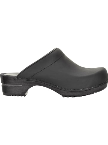 Sanita Comfortwear Clog "Wood-Chrissy Open" in Schwarz