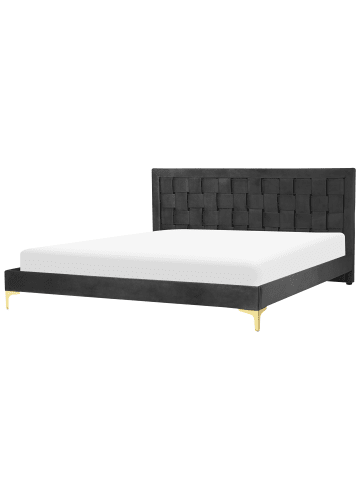 Beliani 3-tlg Doppelbett LIMOUX in Schwarz